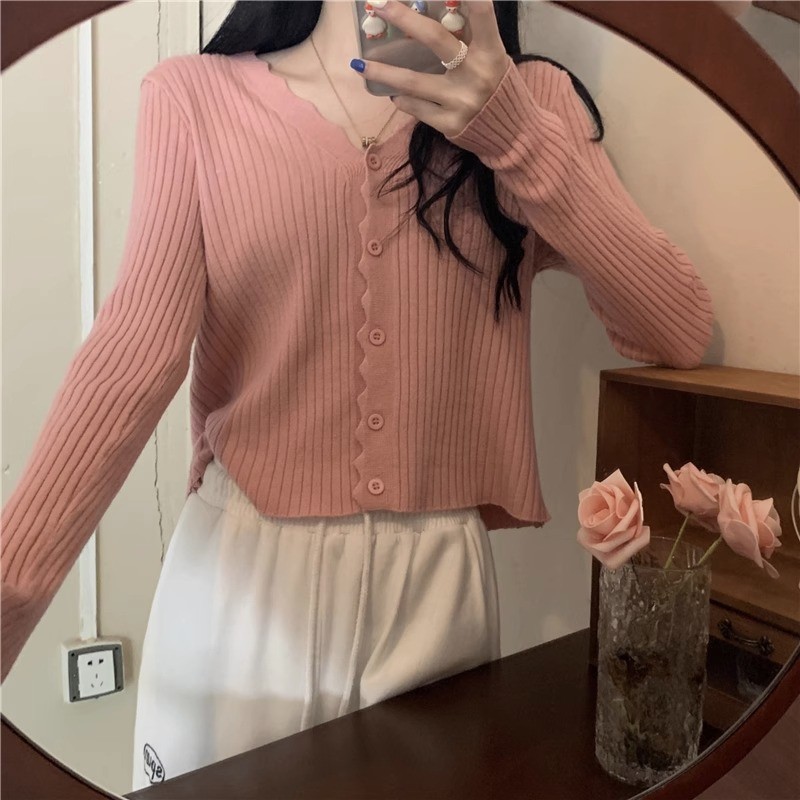 24HA189.29 - ÁO CARDIGAN LEN NỮ