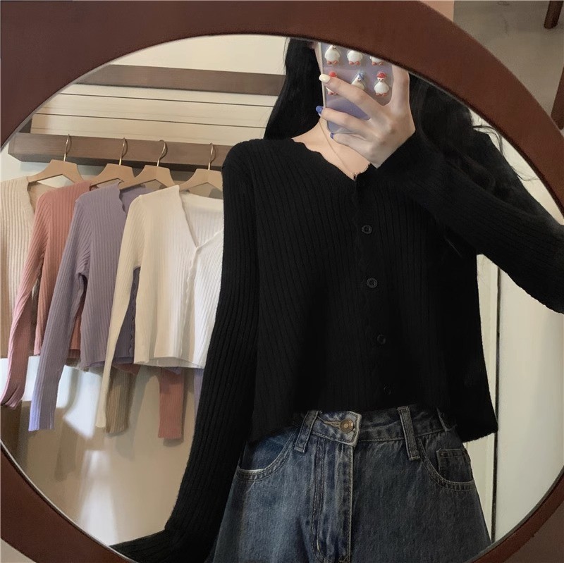 24HA189.29 - ÁO CARDIGAN LEN NỮ