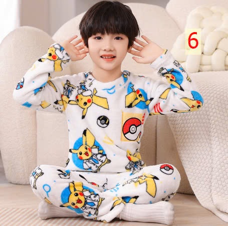 24HA199.15 - BỘ LÔNG ẤM HOẠT HÌNH NGÀY ĐÔNG CHO CON YÊU