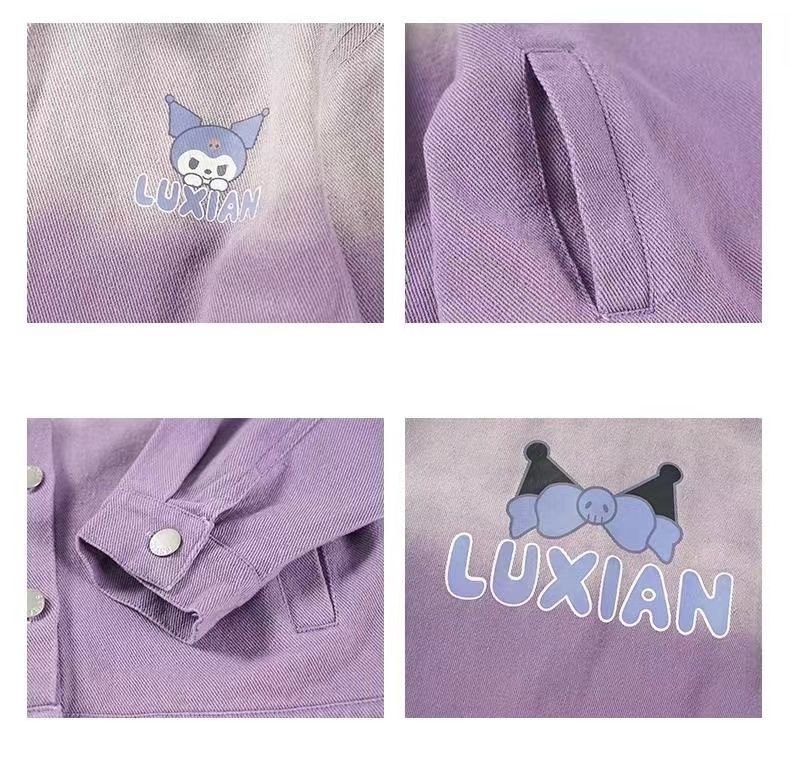 24HA189.19 - ÁO KHOÁC DENIM KUROMI BÉ GÁI