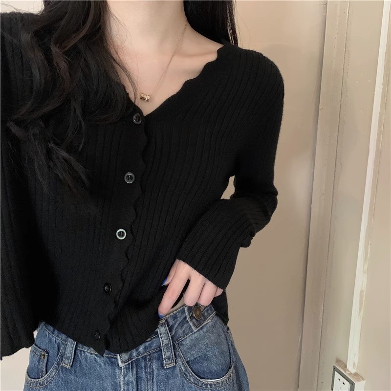24HA189.29 - ÁO CARDIGAN LEN NỮ
