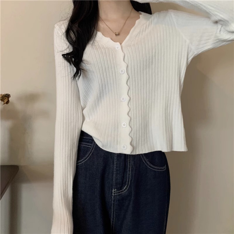 24HA189.29 - ÁO CARDIGAN LEN NỮ