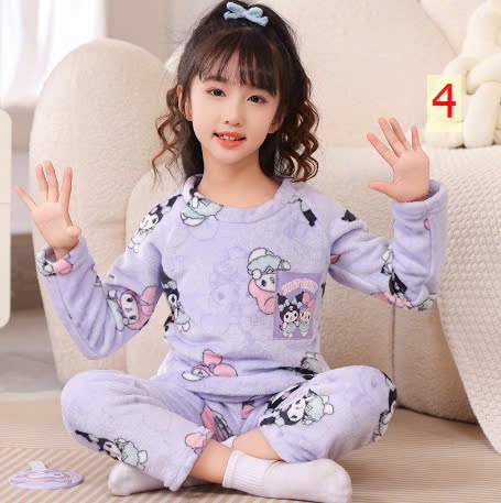 24HA199.15 - BỘ LÔNG ẤM HOẠT HÌNH NGÀY ĐÔNG CHO CON YÊU