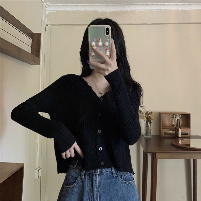 24HA189.29 - ÁO CARDIGAN LEN NỮ