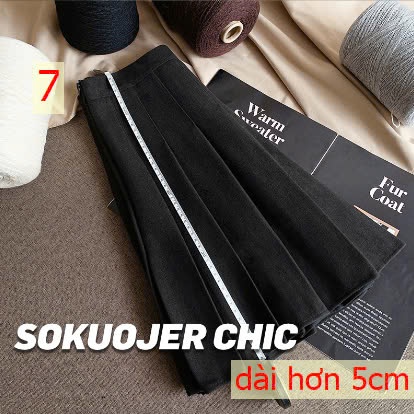 24HA209.07-CHÂN VÁY XOÈ NGẮN XẾP LY QUẢNG CHÂU CAO CẤP