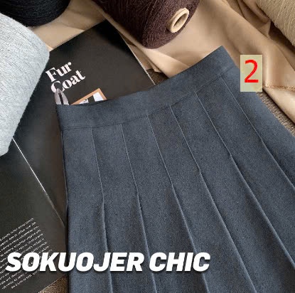 24HA209.07-CHÂN VÁY XOÈ NGẮN XẾP LY QUẢNG CHÂU CAO CẤP