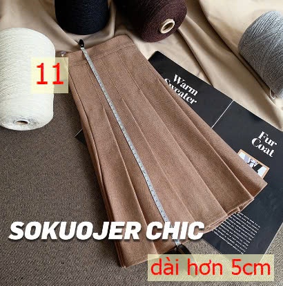 24HA209.07-CHÂN VÁY XOÈ NGẮN XẾP LY QUẢNG CHÂU CAO CẤP