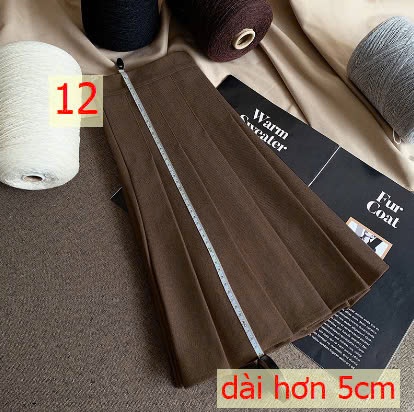 24HA209.07-CHÂN VÁY XOÈ NGẮN XẾP LY QUẢNG CHÂU CAO CẤP