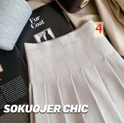 24HA209.07-CHÂN VÁY XOÈ NGẮN XẾP LY QUẢNG CHÂU CAO CẤP