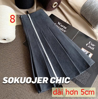 24HA209.07-CHÂN VÁY XOÈ NGẮN XẾP LY QUẢNG CHÂU CAO CẤP