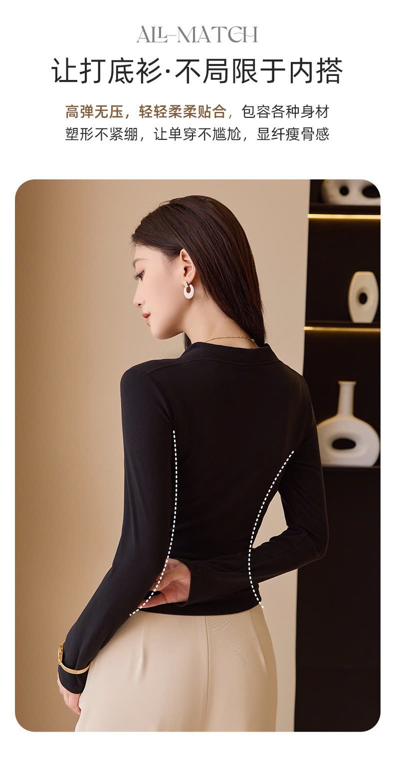 24HA229.02-ÁO CỔ V CHO NỮ