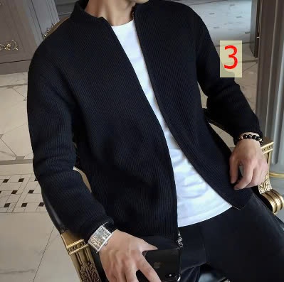 24HA219.14-CARDIGAN NAM KÉO KHOÁ