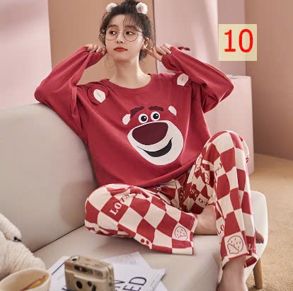 24HA219.20-BỘ THU ĐÔNG MẶC NHÀ NỮ