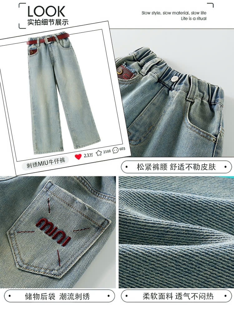 24HA229.03-BST QUẦN JEAN BÉ GÁI