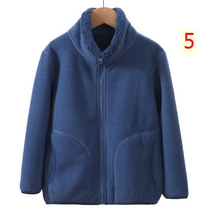 24HA229.20- ÁO KHOÁC LÔNG CỪU MAMDADKIDS