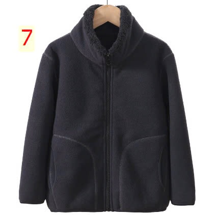 24HA229.20- ÁO KHOÁC LÔNG CỪU MAMDADKIDS