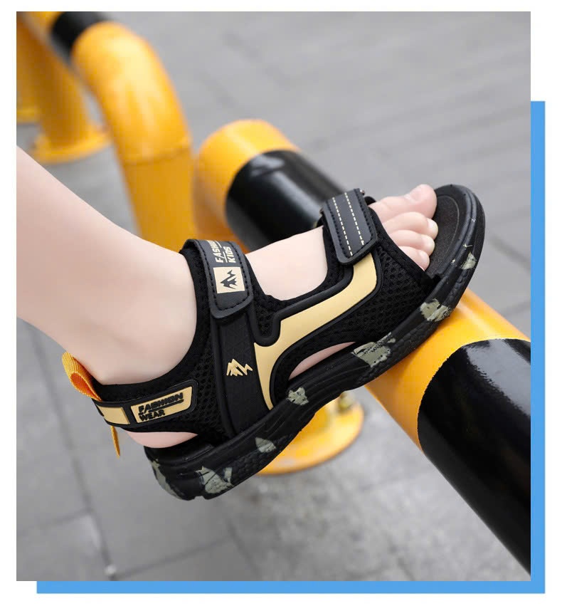 24HA229.14- SANDAL ĐẾ MỀM CHỐNG TRƠN TRƯỢT BÉ TRAI