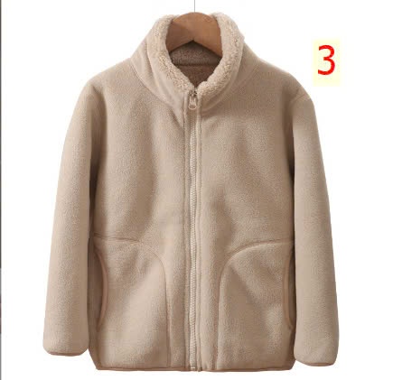 24HA229.20- ÁO KHOÁC LÔNG CỪU MAMDADKIDS