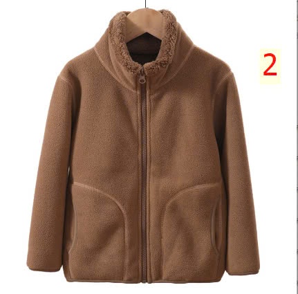24HA229.20- ÁO KHOÁC LÔNG CỪU MAMDADKIDS