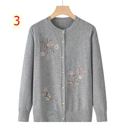 24HA239.10 - ÁO CARDIGAN LEN NỮ TRUNG NIÊN