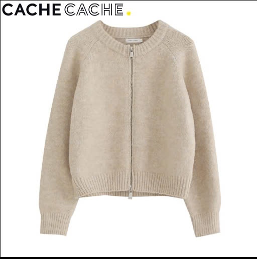 24HA239.05 - ÁO LEN CADIGAN CACHE NỮ