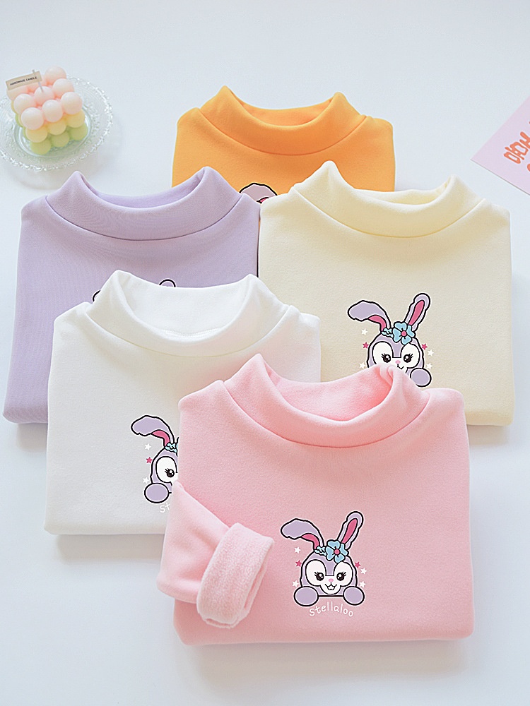 24HA239.13 -SET 2ÁO NỈ GIỮ NHIỆT LÓT LÔNG BÉ GÁI