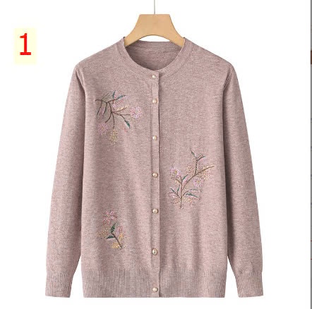 24HA239.10 - ÁO CARDIGAN LEN NỮ TRUNG NIÊN