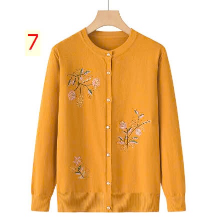 24HA239.10 - ÁO CARDIGAN LEN NỮ TRUNG NIÊN