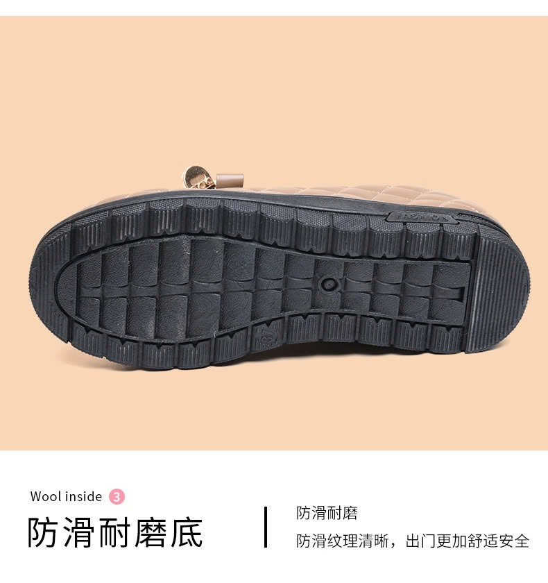 24HA249.04 - GIÀY ĐẾ MỀM LÓT LÔNG NỮ