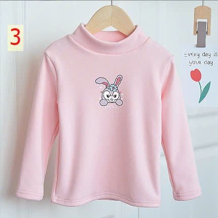 24HA239.13 -SET 2ÁO NỈ GIỮ NHIỆT LÓT LÔNG BÉ GÁI