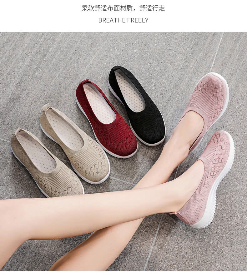 24HA249.05 - GIÀY SLIPON THOÁNG KHÍ NỮ