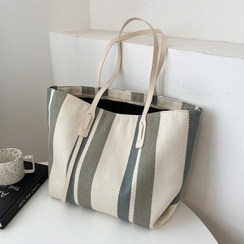 24HA249.08 - TÚI TOTE KẺ
