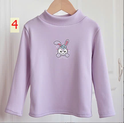 24HA239.13 -SET 2ÁO NỈ GIỮ NHIỆT LÓT LÔNG BÉ GÁI