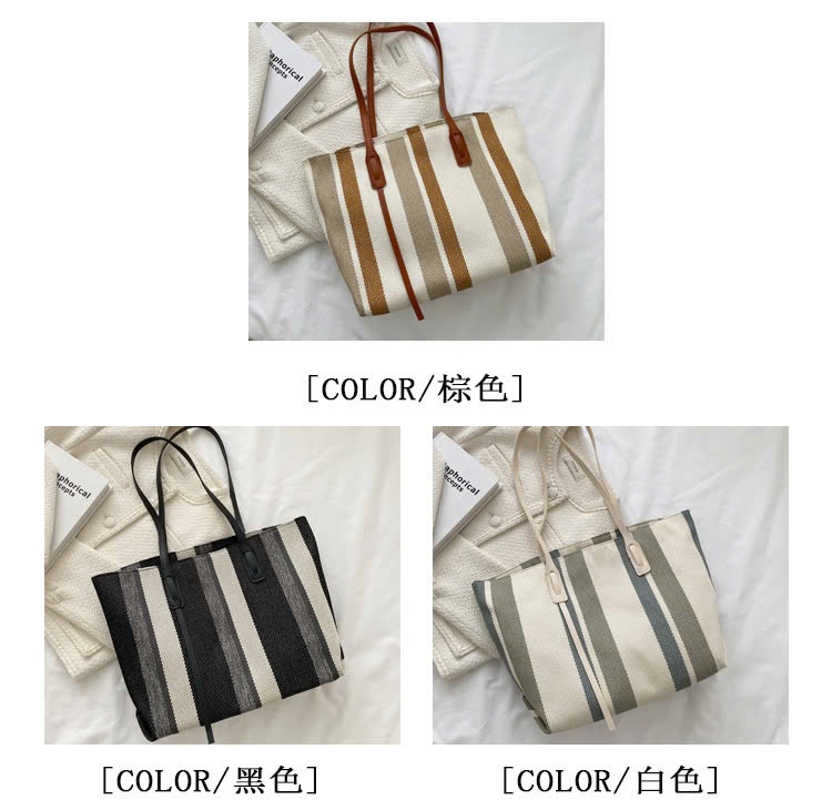 24HA249.08 - TÚI TOTE KẺ