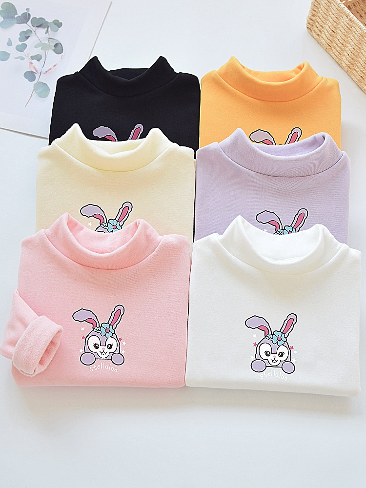 24HA239.13 -SET 2ÁO NỈ GIỮ NHIỆT LÓT LÔNG BÉ GÁI