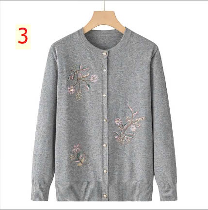 24HA249.23 - ÁO CARDIGAN LEN NỮ TRUNG NIÊN