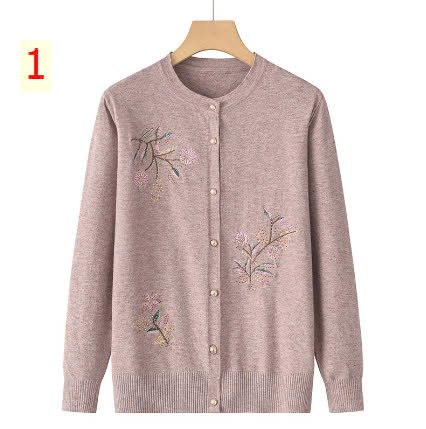 24HA249.23 - ÁO CARDIGAN LEN NỮ TRUNG NIÊN