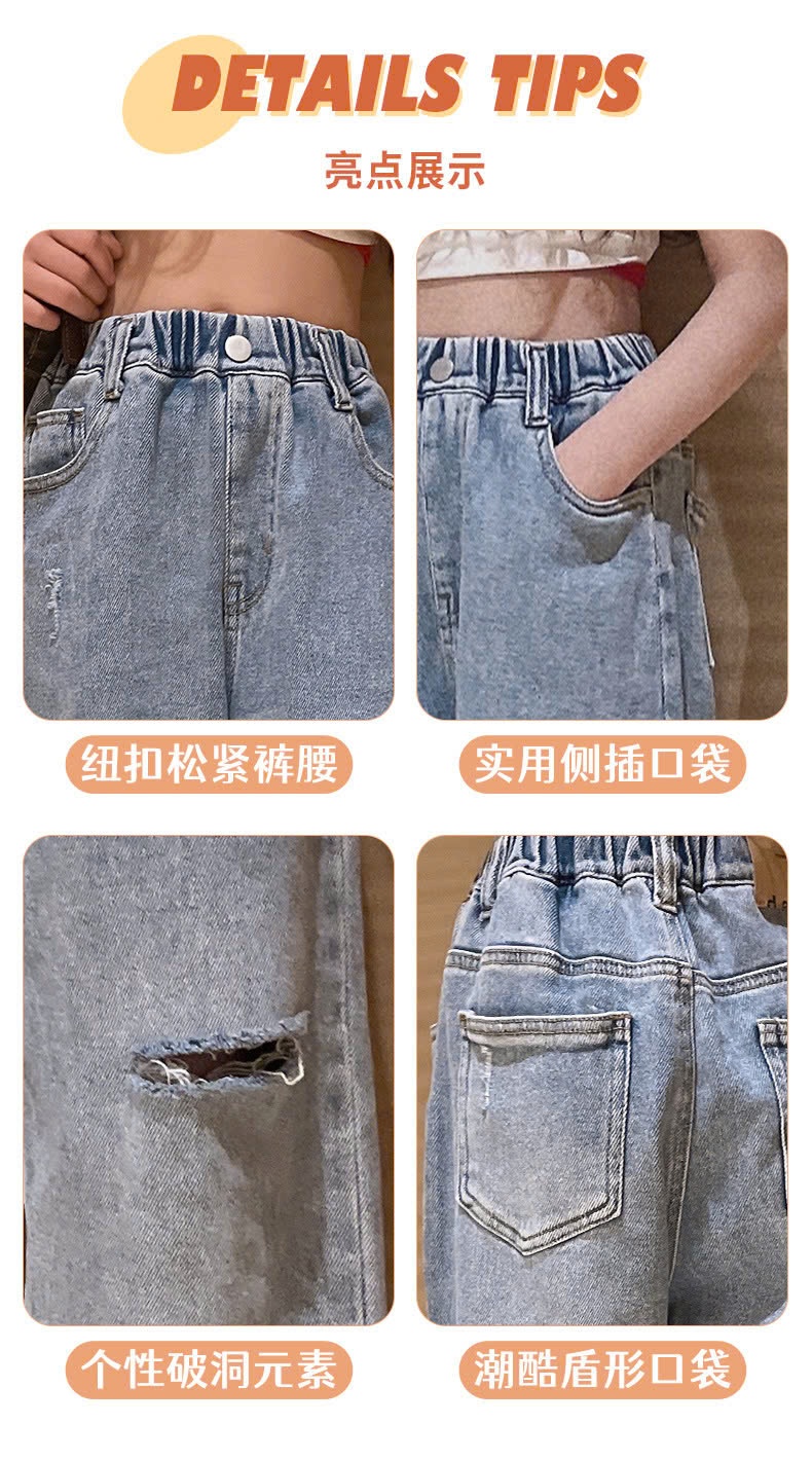 24HA259.01 - BST JEAN XUÔNG SIZE ĐẠI BÉ GÁI
