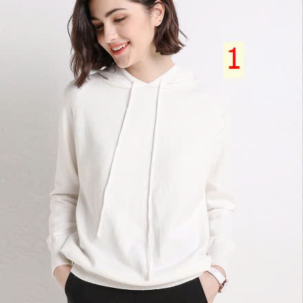 24HA259.24 - ÁO LEN CÓ MŨ CHO NỮ