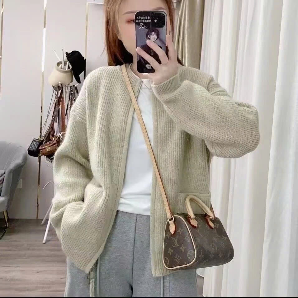 24HA279.32 -ÁO KHOÁC LEN CARDIGAN