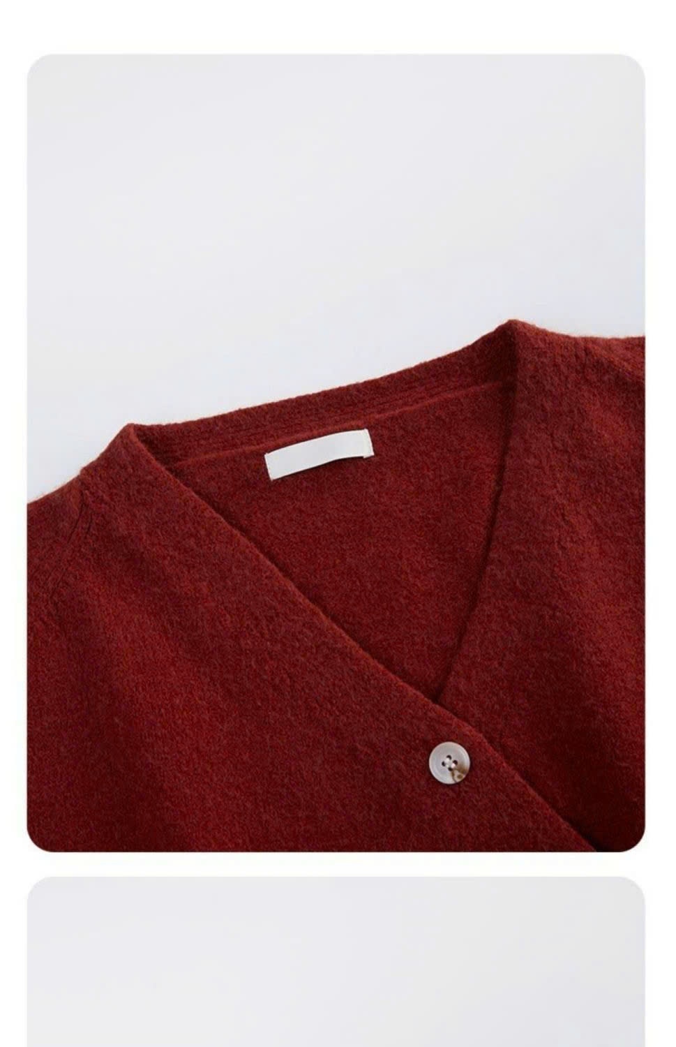 24HA279.28 - ÁO CARDIGAN CỔ V VẠT CHÉO ĐÍNH CÚC