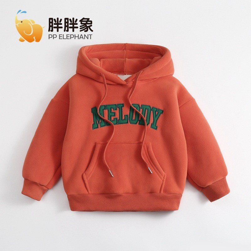 24HA299.06 - ÁO NỈ HOODIE LÓT LÔNG CỪU ELEPHANT