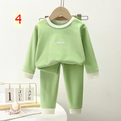 24HA289.16- BỘ NỈ THU ĐÔNG NICE CHO BÉ