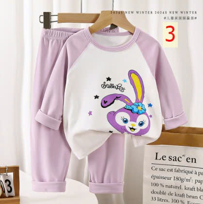24HA309.02-BỘ MẶC NHÀ THU ĐÔNG CHO BÉ