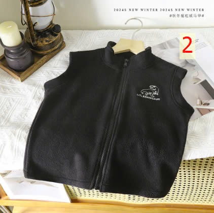 24HA309.20- ÁO GILE LÔNG CỪU CHO BÉ