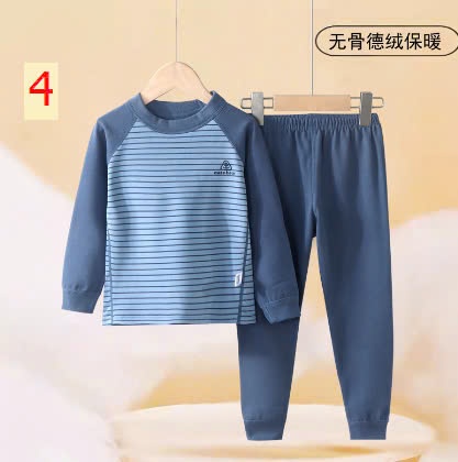 24HA110.07 - BỘ NỈ KẺ CHO BÉ