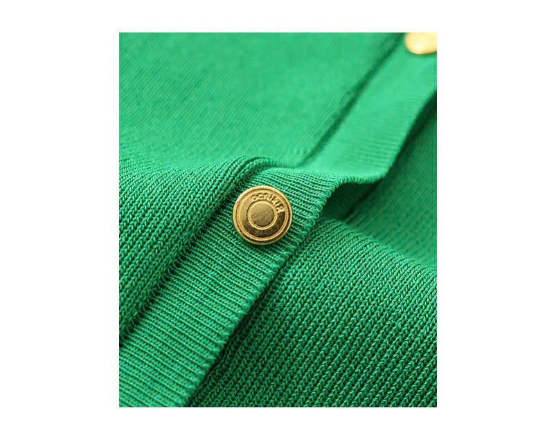 24HA309.16- ÁO CARDIGAN NGẮN TAY DỆT KIM CỔ V LA CHAPELLE