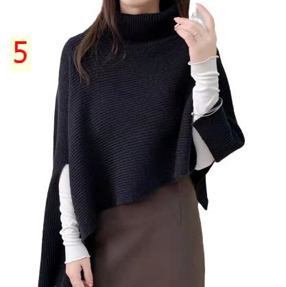 24HA309.18- ÁO LEN KHĂN ỐNG CHOÀNG CỔ