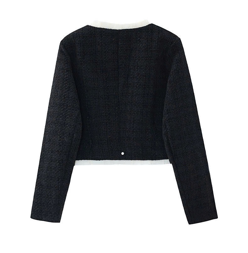 24HA110.03 -ÁO KHOÁC DẠ TWEED CHO NỮ