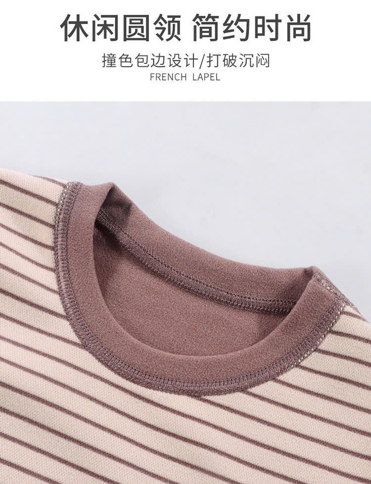 24HA1610.31 - BỘ NỈ KẺ THU ĐÔNG TRẺ EM